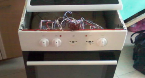 Ремонт керамической электроплиты. Садовая